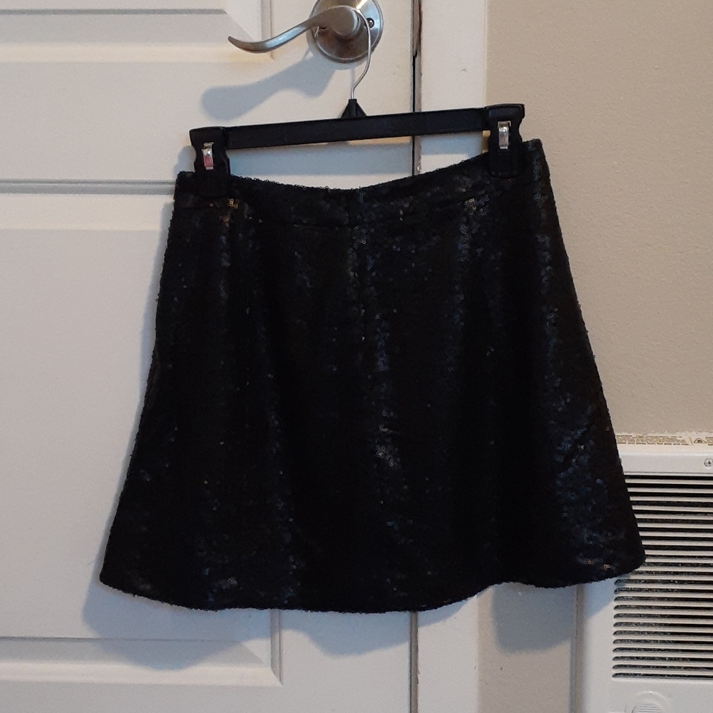 Black Sequin Skirt